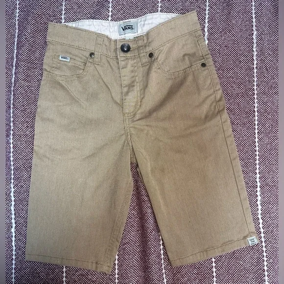 Vans Tan Jean Shorts Cut-Off Style - Picture 1 of 5